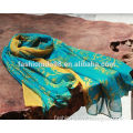 New design women infinity jacquard cashmere scarf